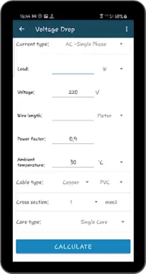 PowerCalc: Electric Calculator android App screenshot 0