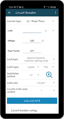 PowerCalc: Electric Calculator android App screenshot 3